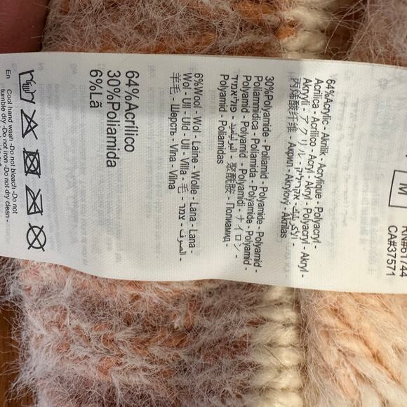 Rip Curl Fuzzy Oversized  Sweater MEDIUM Lambs Wool Boxy Balloon Sleeves $80 NEW - Picture 10 of 10